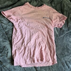 Columbia t shirt with graphic on back